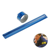 Sicherheits-Klackarmband, blau-transparent - Werbeartikel