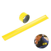 Sicherheits-Klackarmband, gelb-transparent - Werbeartikel