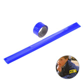 Sicherheits-Klackarmband, blau-transparent - Werbeartikel