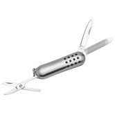 Metall-Taschenmesser, silber - Werbeartikel