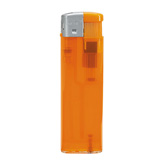 Elektronik-Feuerzeug, orange-transparent - Werbeartikel