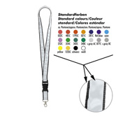 Schl�sselband Lanyard, wei� - Werbeartikel