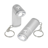 Taschenlampe 1 LED wei�, silber - Werbeartikel