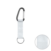 Kurz-Lanyard, wei� - Werbeartikel