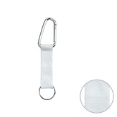 Kurz-Lanyard, wei� - Werbeartikel
