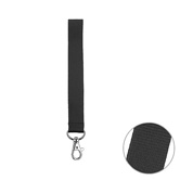 Kurz-Lanyard, schwarz - Werbeartikel