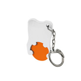 Chiphalter Zahnform, orange - Werbeartikel