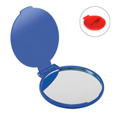 Taschenspiegel, blau-transparent - Werbeartikel