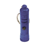 Taschenlampe 1 LED wei�, blau-transparent - Werbeartikel