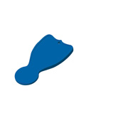 Einkaufswagenchip, blau - Werbeartikel