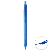 Druckkugelschreiber, blau-transparent - Werbeartikel