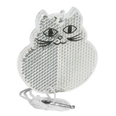 Kinder-Sicherheitsreflektor Katze, glasklar - Werbeartikel