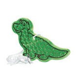 Kinder-Sicherheitsreflektor Dinosaurier, gr�n-transparent - Werb