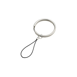 Handystring mit �se und Ring, silber - Werbeartikel