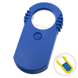 Designer-Flaschen�ffner und -schlie�er, blau - Werbeartikel