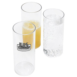 Kunststoff-Longdrinkglas, glasklar - Werbeartikel