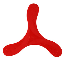 Designer Bumerang, rot - Werbeartikel
