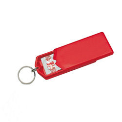 Schl�sselanh�nger Safebox, rot - Werbeartikel