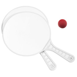 Beachball-Set, wei� - Werbeartikel
