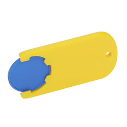 Chiphalter mit Chip, blau - Werbeartikel