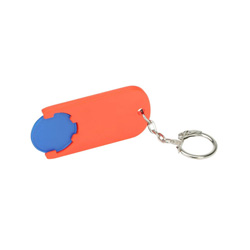 Chiphalter mit Chip, blau - Werbeartikel
