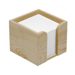 Zettelspeicher Holz, Holz - Werbeartikel