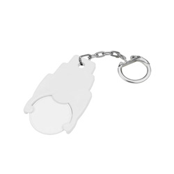 Designer-Chiphalter mit Chip, wei� - Werbeartikel