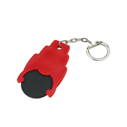 Designer-Chiphalter mit Chip, schwarz - Werbeartikel