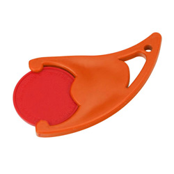 Designer-Chiphalter mit Chip, rot - Werbeartikel