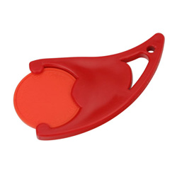 Designer-Chiphalter mit Chip, orange - Werbeartikel