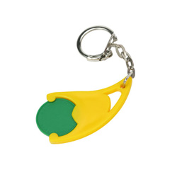 Designer-Chiphalter mit Chip, gr�n - Werbeartikel