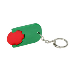 Chiphalter mit Chip, rot - Werbeartikel