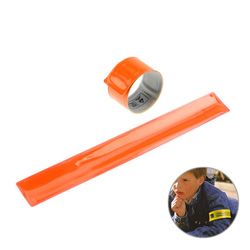 Sicherheits-Klackarmband, orange-transparent - Werbeartikel