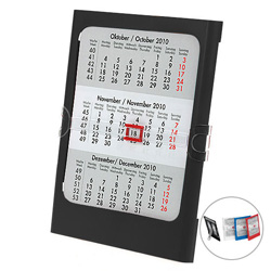 Tisch- und Wandkalender, schwarz - Werbeartikel