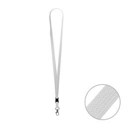 Schl�sselband Lanyard, wei� - Werbeartikel