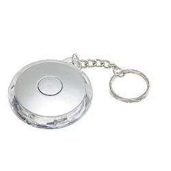 Taschenlampe 1 LED wei�, silber - Werbeartikel