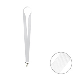 Schl�sselband Lanyard, wei� - Werbeartikel