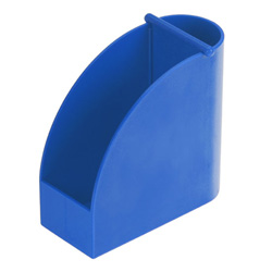 Designer-Zettelspeicher mit integriertem K�cher, blau - Werbeart