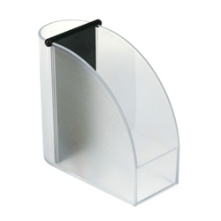 Designer-Zettelspeicher mit integriertem K�cher, gefrostet glask