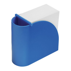 Designer-Zettelspeicher mit integriertem K�cher, blau - Werbeart