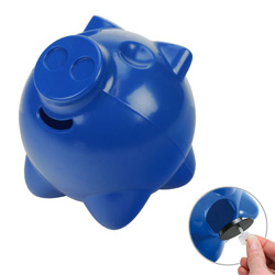 Sparschwein gro�, blau - Werbeartikel