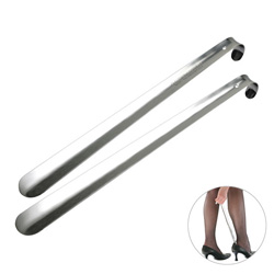Schuhl�ffel Edelstahl, silber - Werbeartikel
