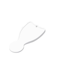 Einkaufswagenchip, wei� - Werbeartikel
