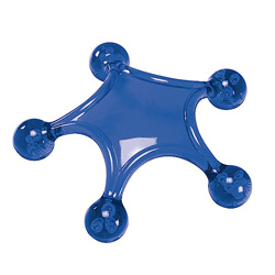 Massagestern, blau-transparent - Werbeartikel