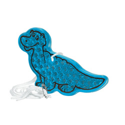 Kinder-Sicherheitsreflektor Dinosaurier, blau-transparent - Werb