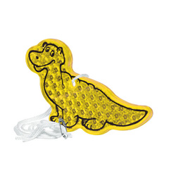 Kinder-Sicherheitsreflektor Dinosaurier, gelb-transparent - Werb