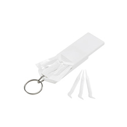 Schl�sselanh�nger Safebox, wei� - Werbeartikel
