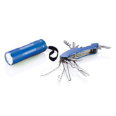 Quattro Outdoor Set, blau - Werbeartikel