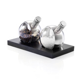 Planet Salz & Pfeffer Set, schwarz - Werbeartikel