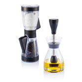 Salz & Pfeffer- und Marinade Set, wei� - Werbeartikel